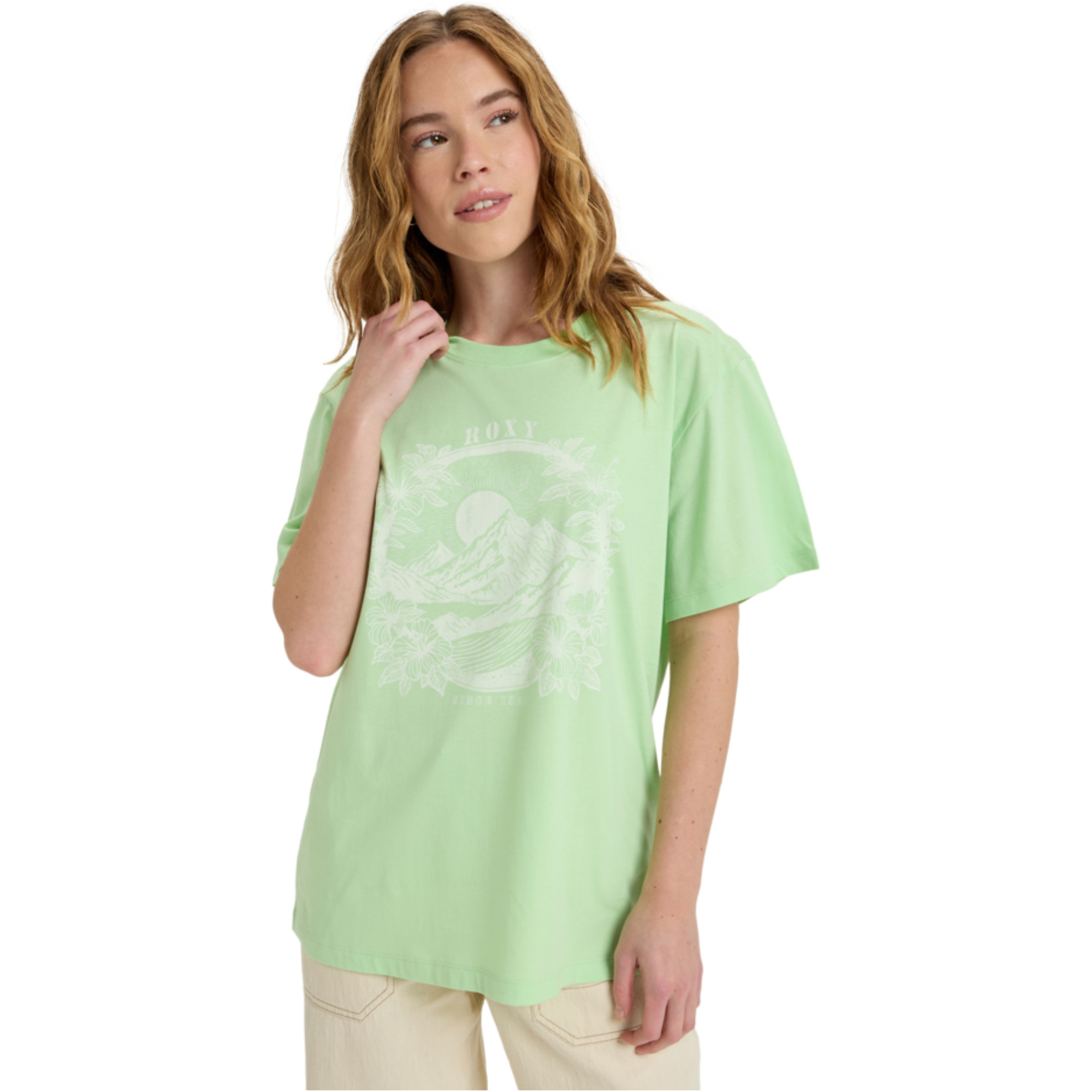 2025 Roxy Womens Hangloose The Sky ERJZT06020 - Pistachio Green